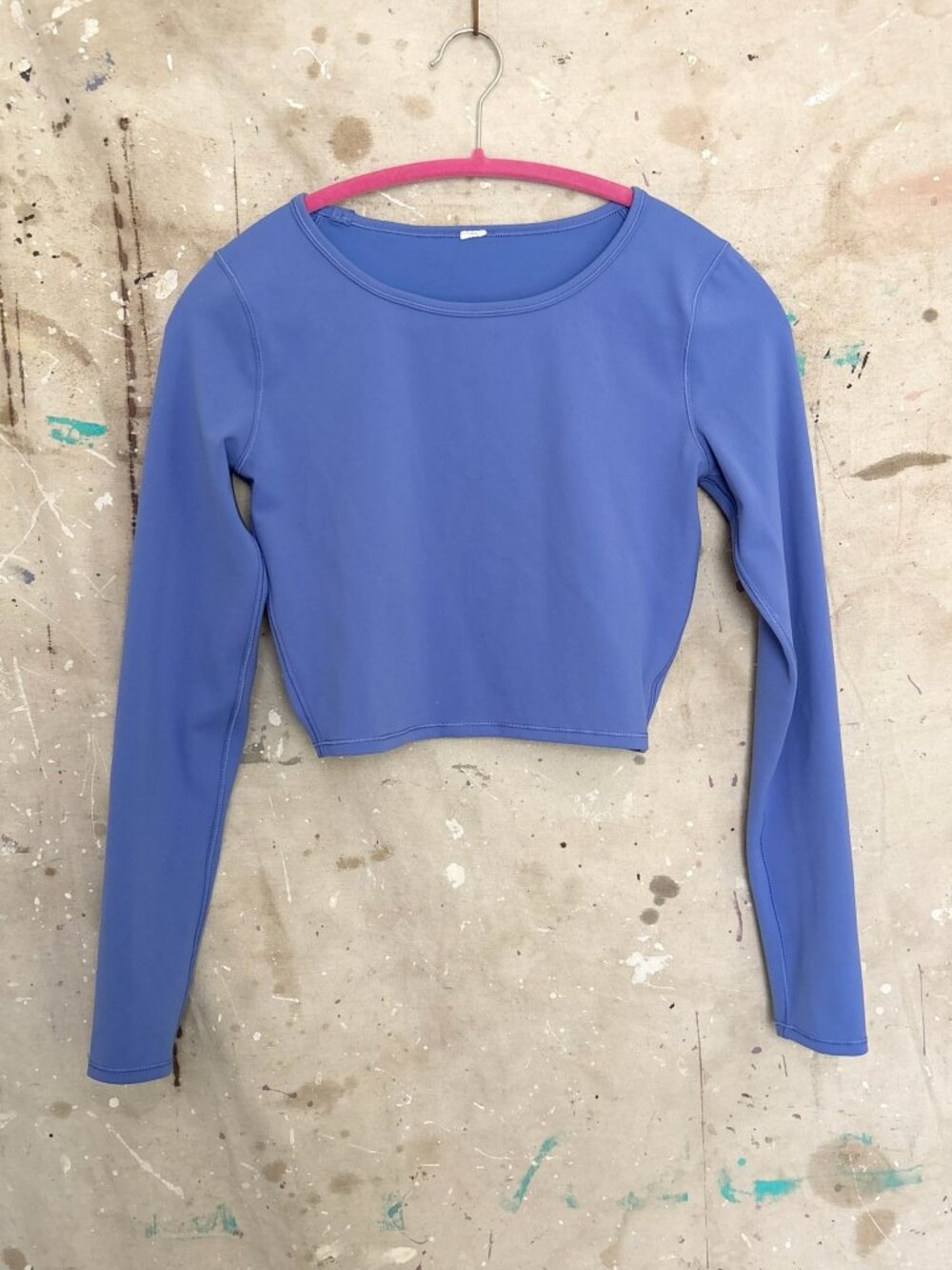 Lululemon Wunder Train Cropped Long Sleeve, Wild Indigo